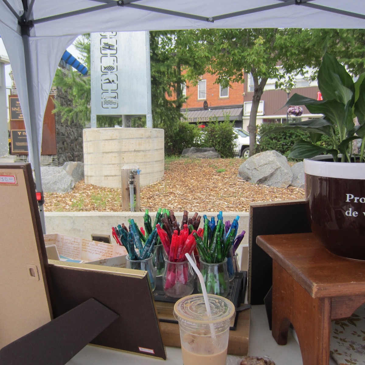 The Book Stop Market Pop-up Setup